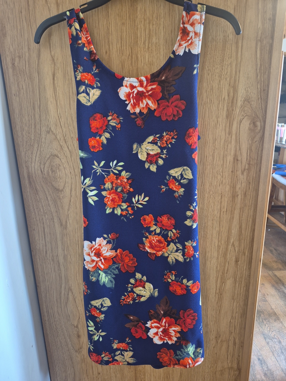 Ambiance Navy Floral Mini Dress - Picture 3 of 4